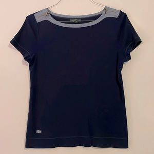Ralph Lauren T-shirt with zipper shoulder size XL super cute on